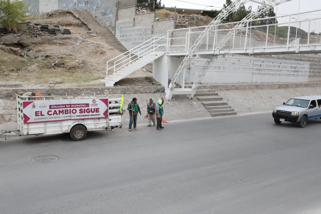 Arranca el primer Megadestilichadero 2026 en Ciudad Juárez con limpieza del viaducto Mártires del 68 - imagen 11