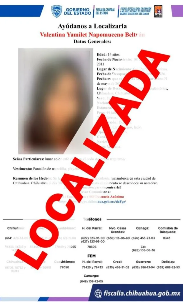 Localizan a dos adolescentes reportadas como desaparecidas en Chihuahua - imagen 2