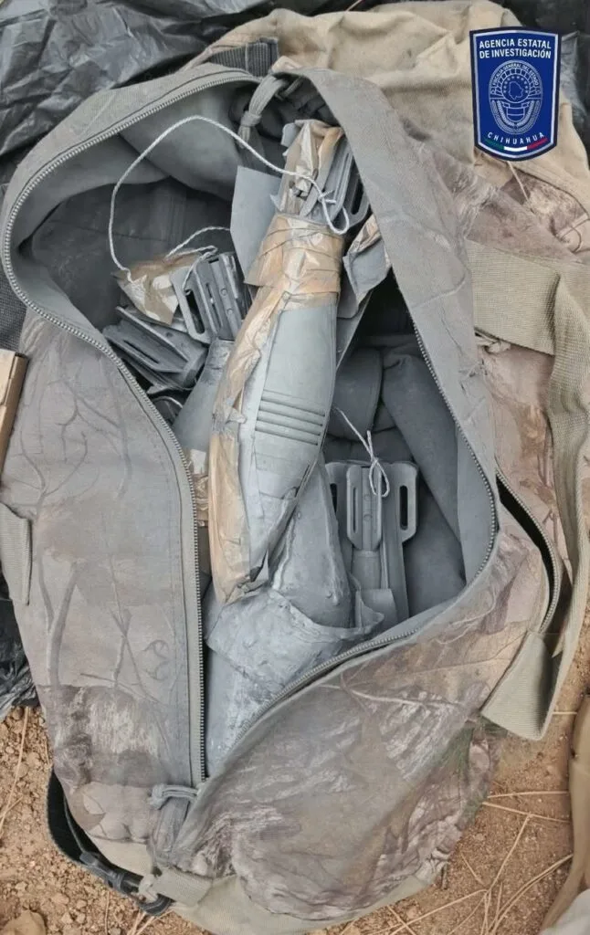 Aseguran tres vehículos robados en Estados Unidos, un fusil Barrett y explosivos en Madera - imagen 1