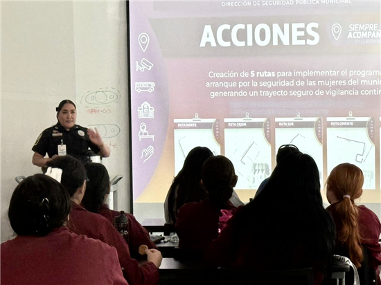 Policía Municipal de Chihuahua imparte pláticas de prevención de violencia a trabajadoras de Textron Aviation - imagen 2