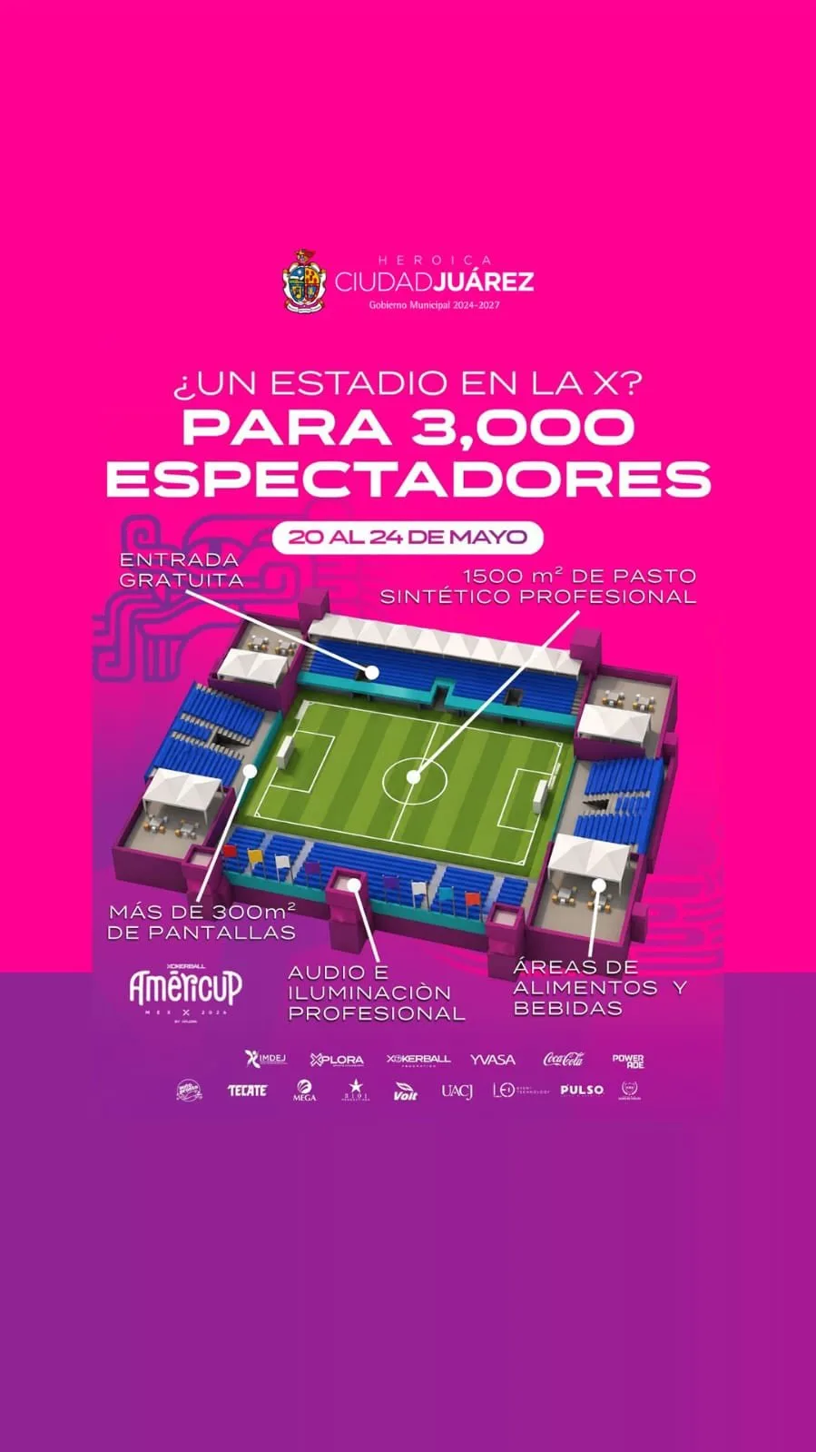 Escuelas de Ciudad Juárez pueden registrarse para obtener transporte gratuito a la Xokerball AmeriCup 2026