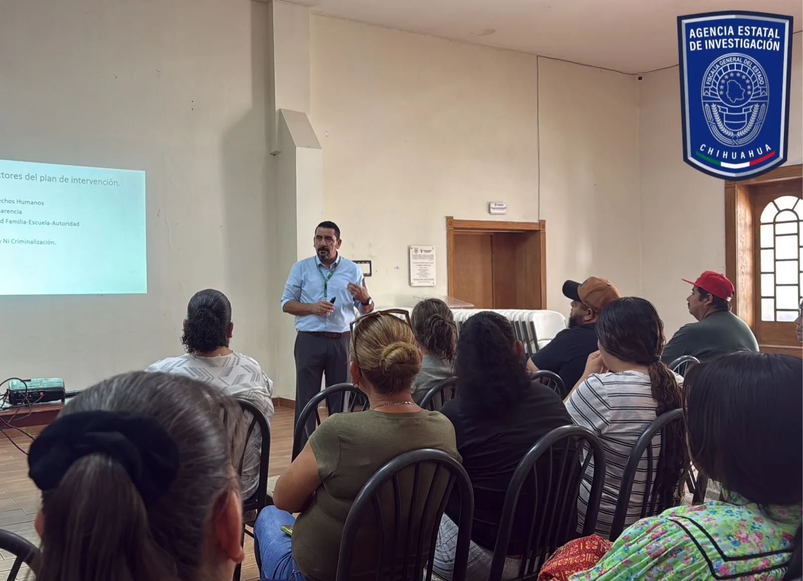 GOECHI imparte talleres de prevención del delito a padres de familia del COBACH en Nuevo Casas Grandes