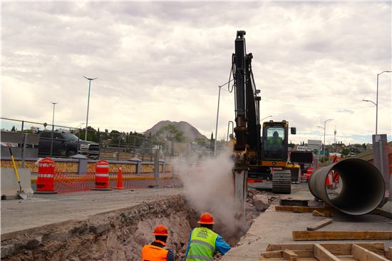 Construcción de la Glorieta de Incorporación en Chihuahua alcanza 25% de avance físico