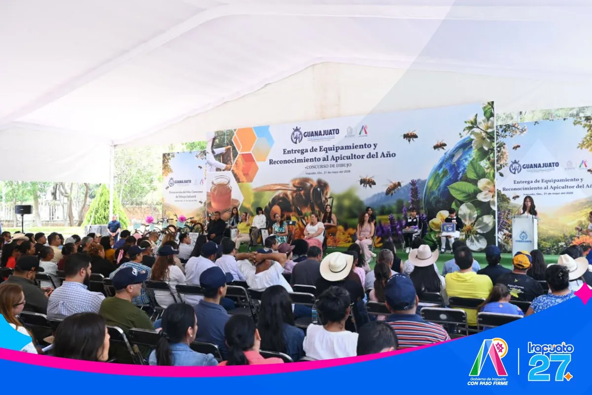 Irapuato conmemora el Día Mundial de las Abejas con premiaciones, equipamiento apícola y jardines polinizadores - imagen 7