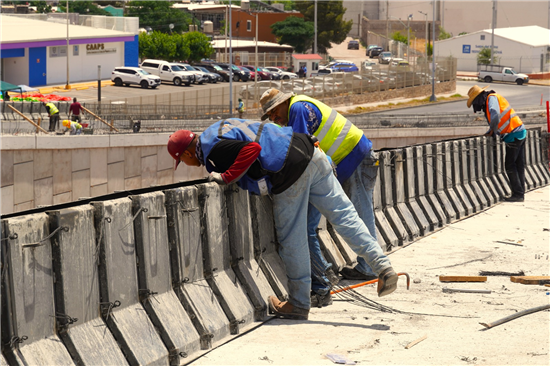 Paso Superior en Los Nogales y De las Industrias alcanza 68% de avance en Chihuahua