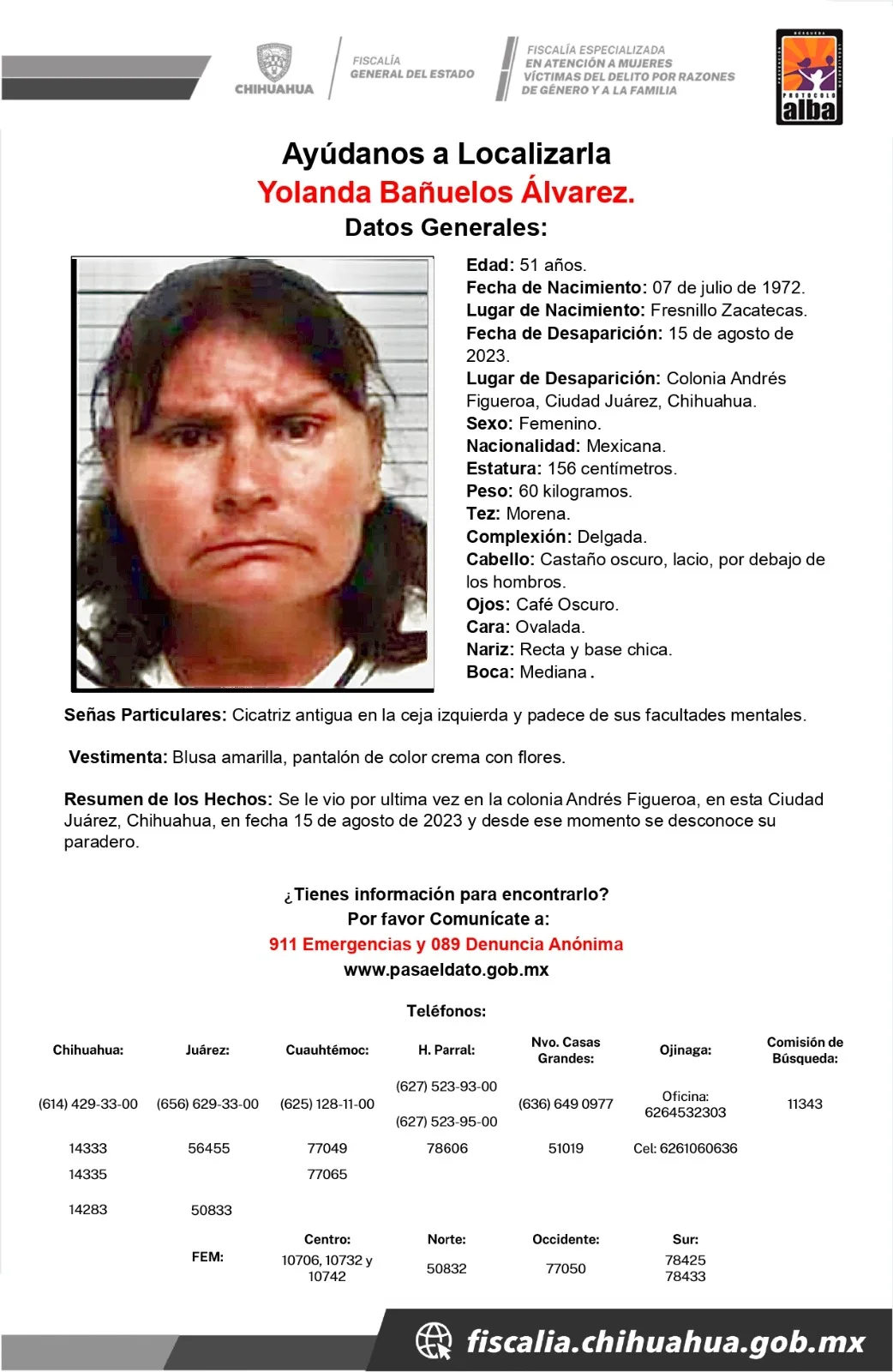 Fiscalía pega pesquisas en Ciudad Juárez para localizar a cuatro mujeres desaparecidas - imagen 6