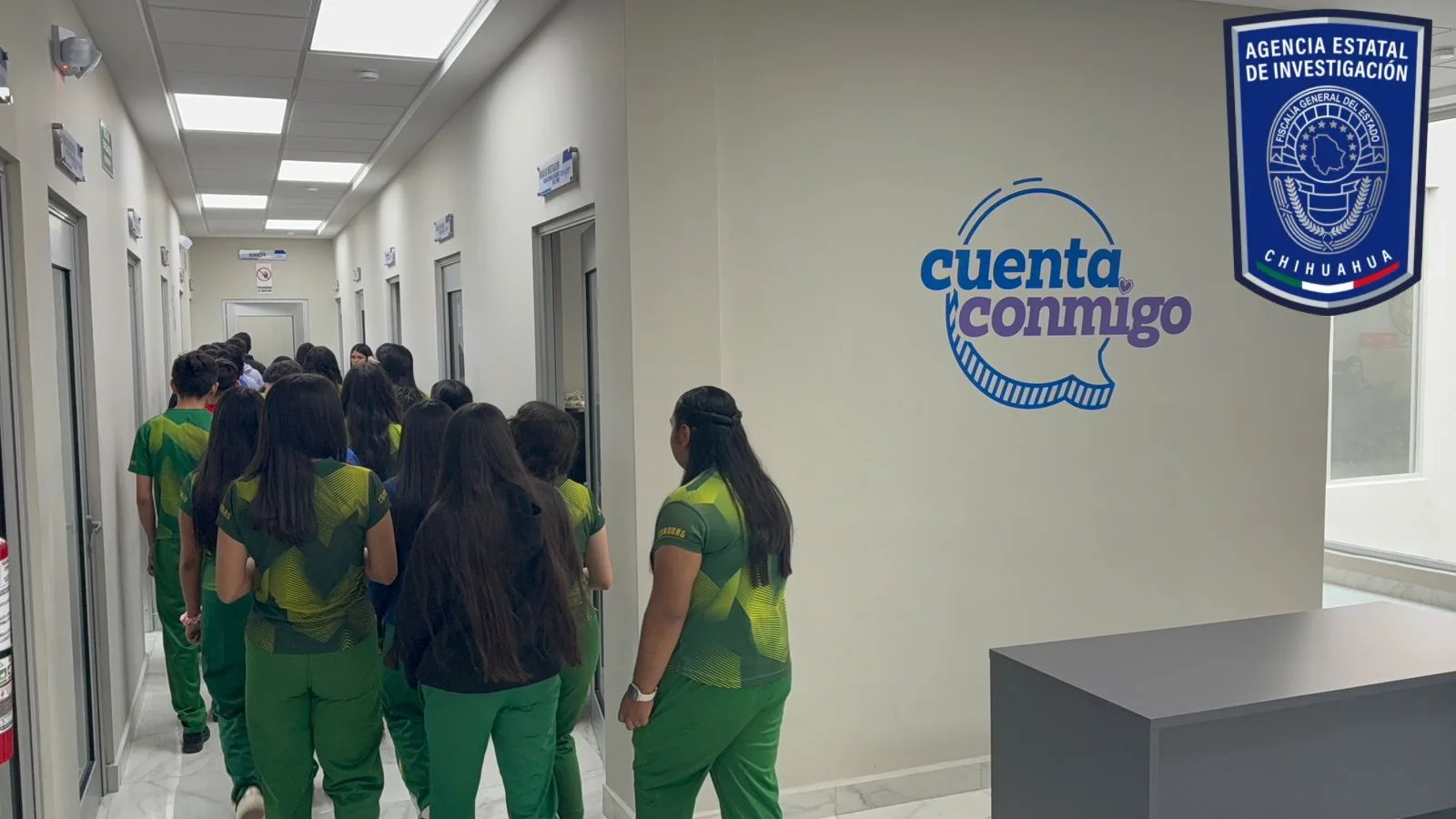 Estudiantes de secundaria visitan la Fiscalía de Nuevo Casas Grandes en el Día Naranja - imagen 2
