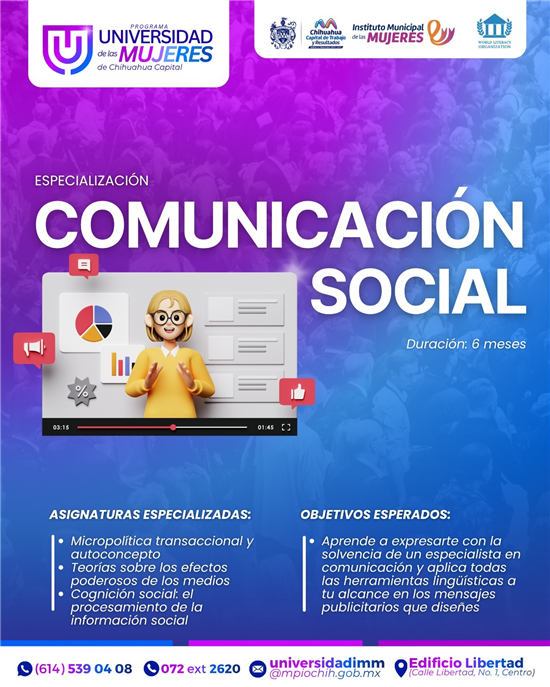 Chihuahua abre especialización en Comunicación Social para mujeres con duración de seis meses