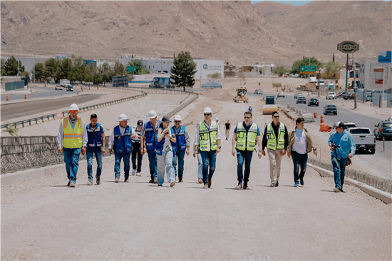Avance del 70% en construcción de puentes gemelos en Chihuahua Capital para mejorar movilidad urbana
