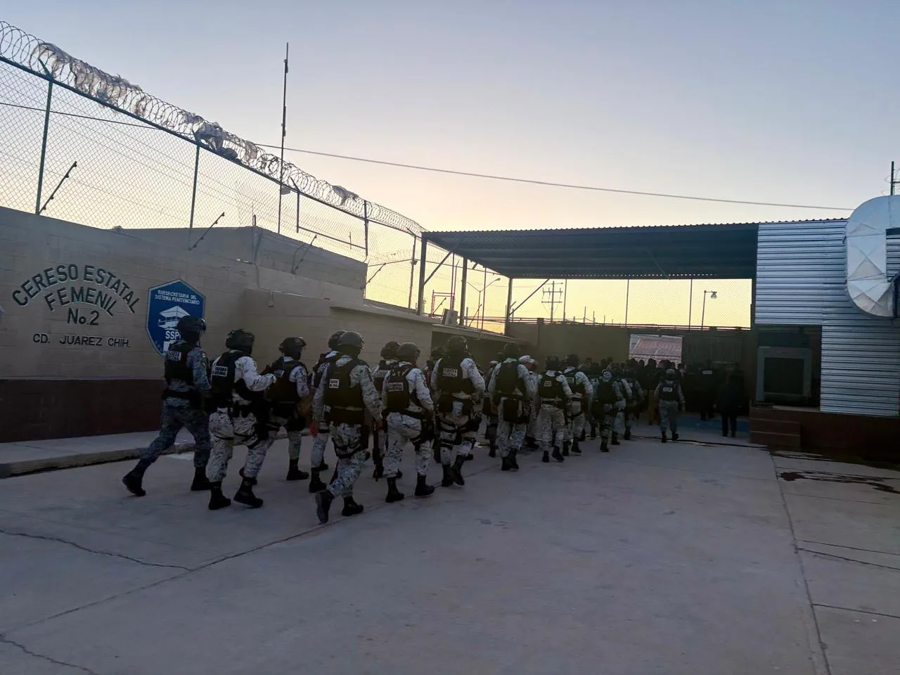 Revisión extraordinaria en CERESO Femenil de Ciudad Juárez para mantener la seguridad penitenciaria