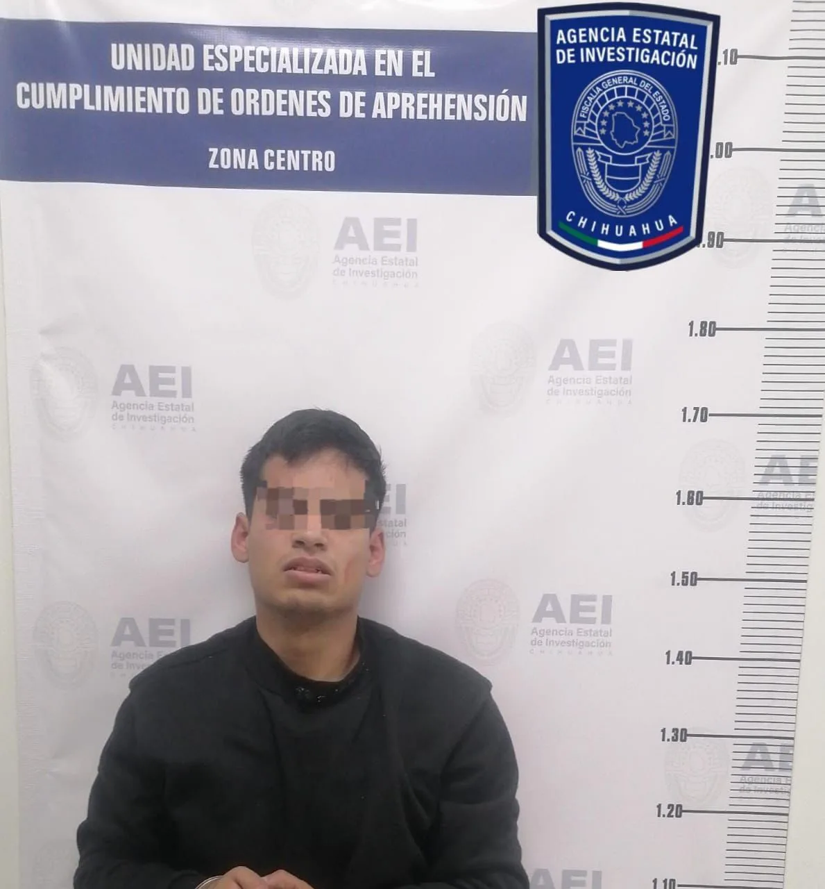 Cumplimenta AEI dos órdenes de aprehensión por homicidio contra Jorge Raúl A. G. en Chihuahua