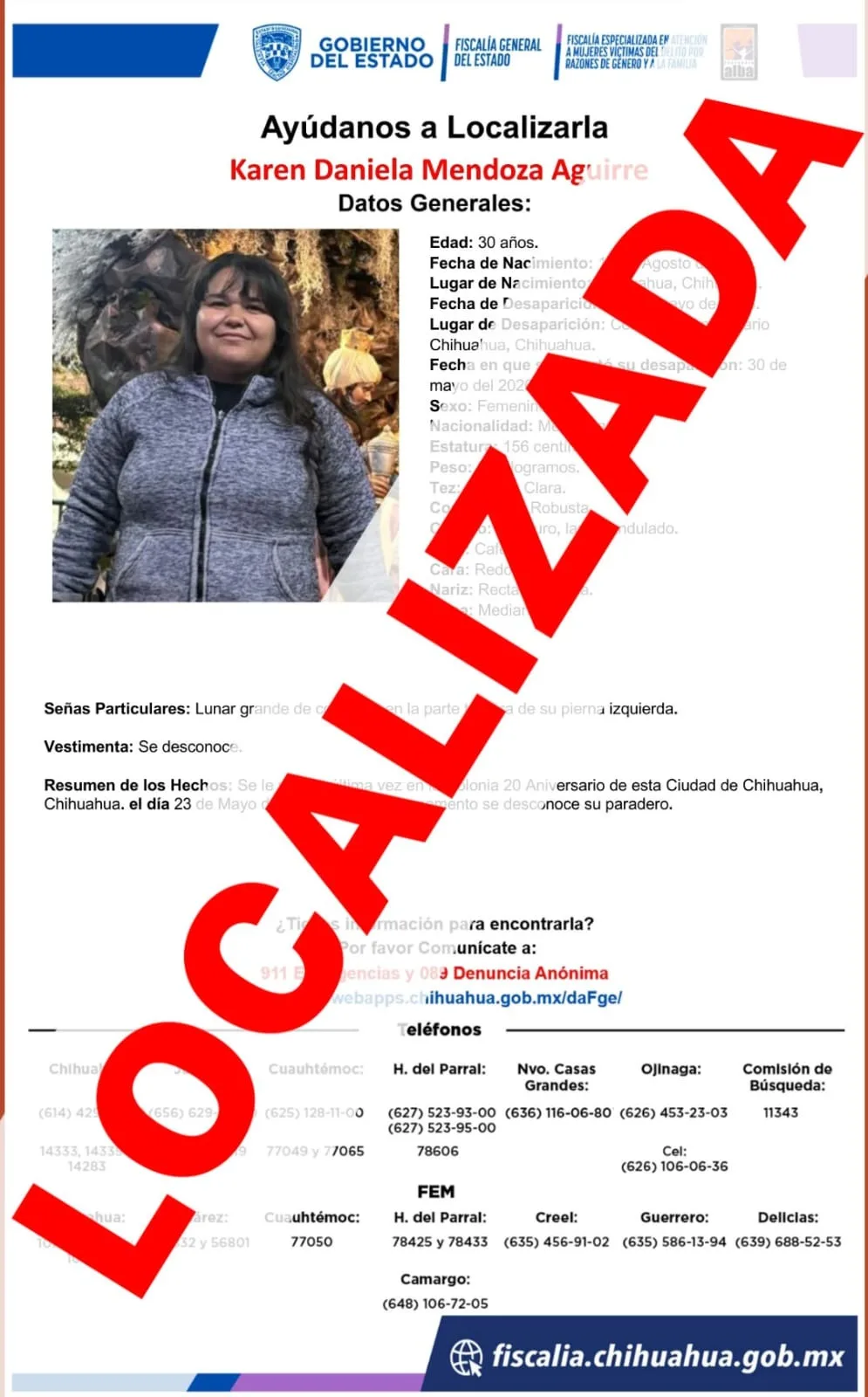 Localizan a dos mujeres reportadas como ausentes en la ciudad de Chihuahua