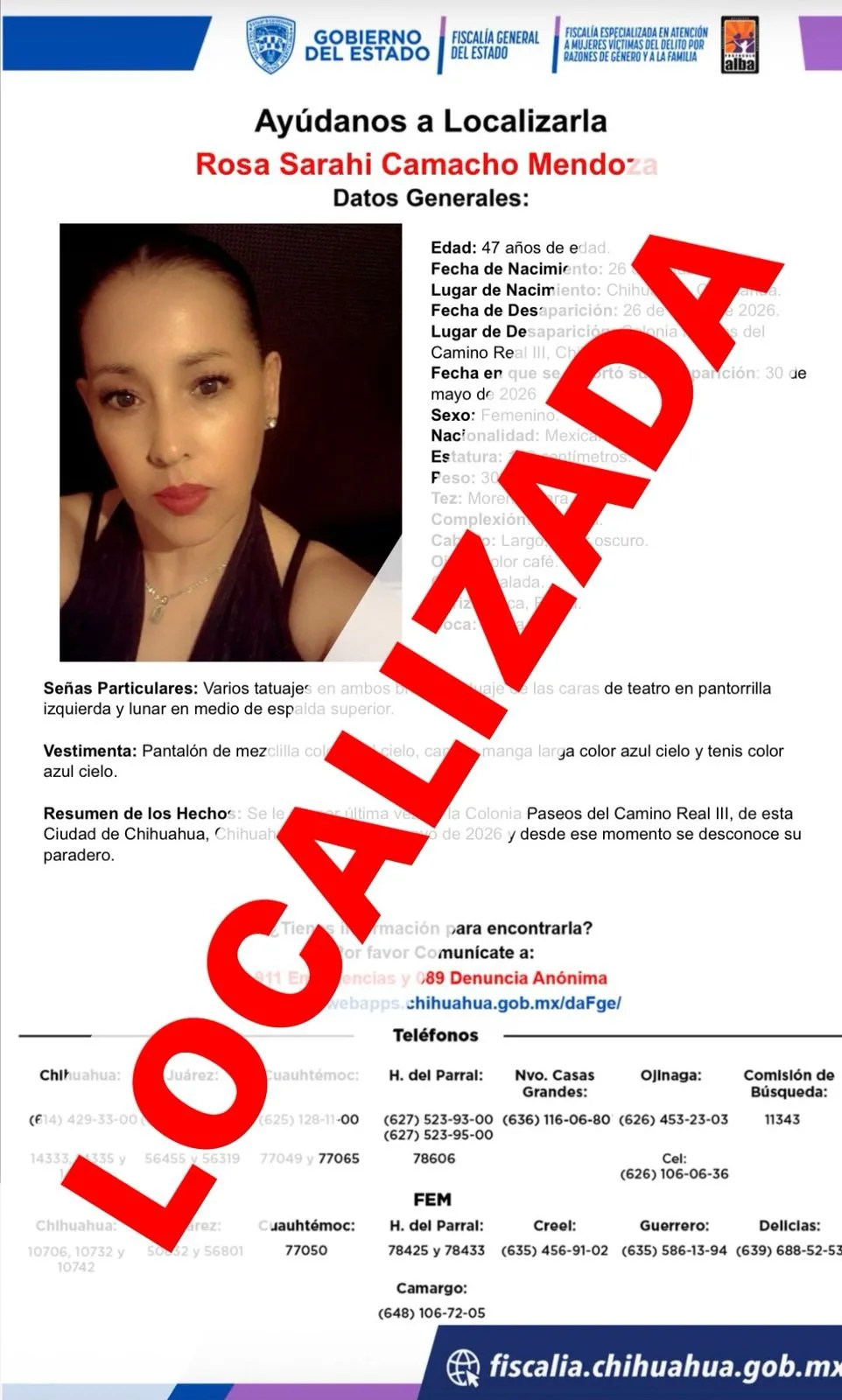 Localizan a dos mujeres reportadas como ausentes en la ciudad de Chihuahua - imagen 1