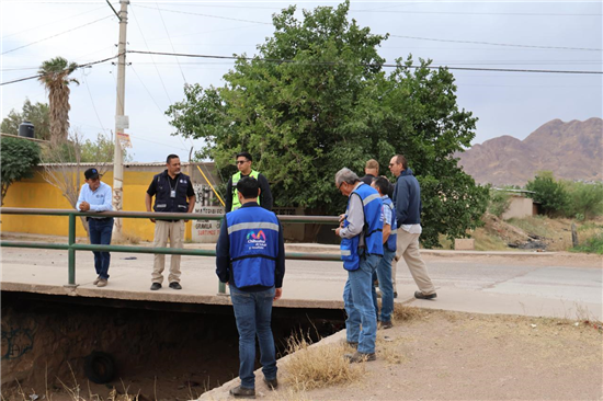 Municipio de Chihuahua supervisa arroyos y canales para prevenir inundaciones en temporada de lluvias