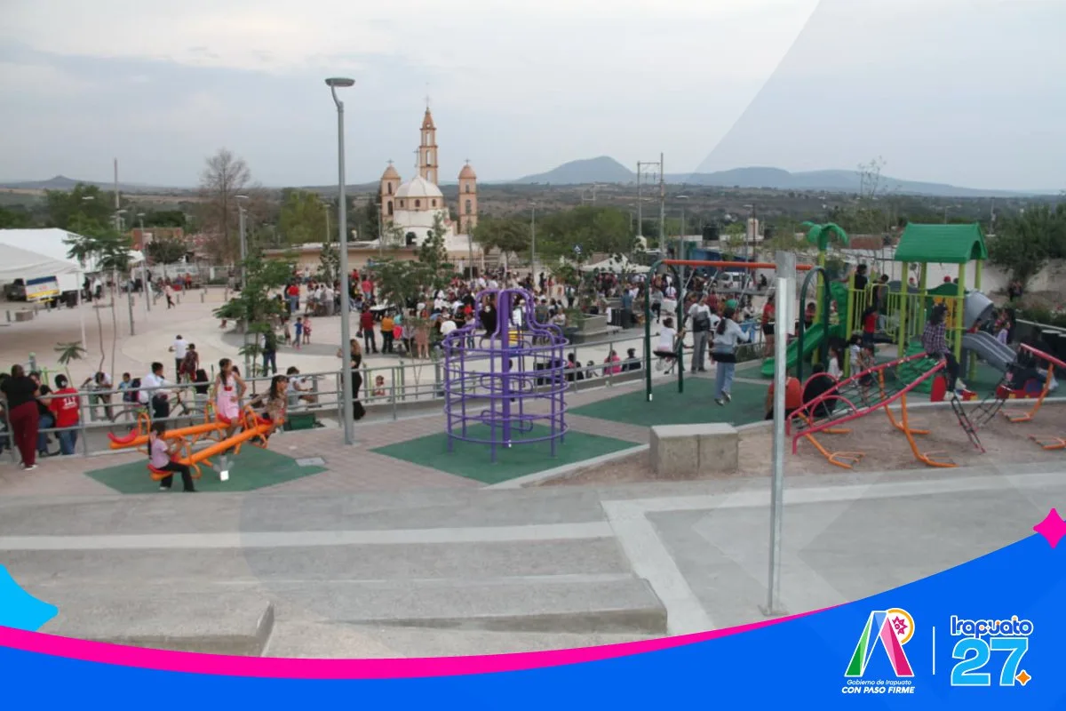 Irapuato inaugura una plaza en Valencianita para fortalecer la convivencia familiar - imagen 1
