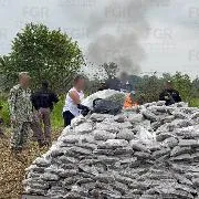 FGR destruye casi una tonelada de narcóticos en Tabasco en operativo coordinado - imagen 1