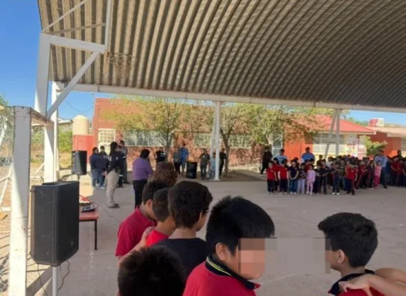 GOECHI lleva mensaje de prevención a primaria indígena en la colonia Agrícola Francisco Villa, en Chihuahua - imagen 1